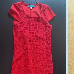 Red bodycon dress